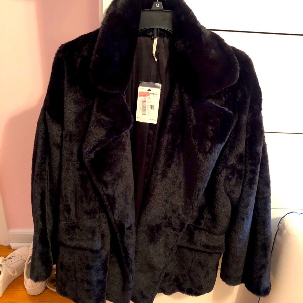 Free People Faux Fur Jacket